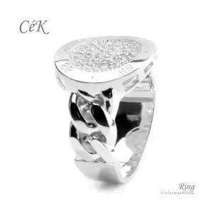 클루아조네 은반지 스터링실버 CeK R8355W