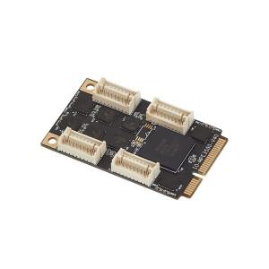 정교한 미니 소형 호환 PCIE Express 8 시리얼 포트 컨트롤러 카드 Pcie DB9 RS232 어댑터 COM 15KV ESD 보