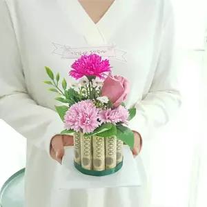 미니케익용돈박스 10 분홍 어버이날 용돈케이크 기프트 선물 UWA11702