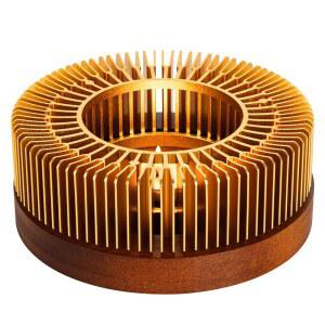 티포트 워머, 나무 베이스가 있는 알루미늄 티 차, 커피, 우유, 음식, 캠핑 및 여행용 양초 히터, 범용 히터(나무 큰 대형)