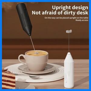 휴대용 무선 전기 믹서기 우유 거품기 커피 거품기 믹서 에그 비터 미니 거품 손잡이 교반기 카푸치노 메이