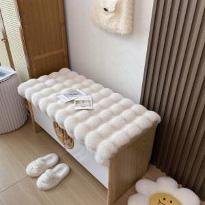 긴의자 방석 양털 벤치의자 60cm 무지 5컬러 가능 제작형 80x35cm