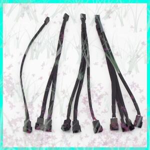 1/2/5PCS  PWM 팬 스플리터 1TO1/2/3/4 어댑터 케이블 4핀 컴퓨터 CPU PC 연장 전원 E3