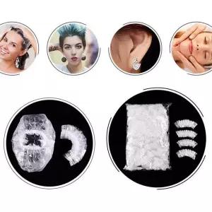 일회용 헤어캡 랩 셀프 염색용 귀마개 보호비닐 100P