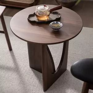 티 테이블 원목 낮은 다다미 원형 다도 엔틱 소파