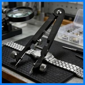 블랙 V자형 조절 플라이어 시계줄 제거 플라이어 스프링 바 시계줄 알루미늄 합금 수리 제거 도구 수리 도