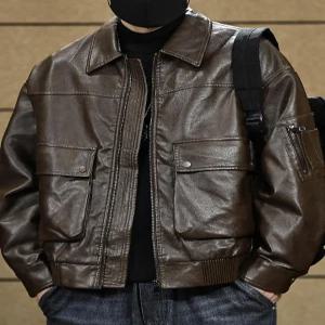 단추 겨울 코트 재킷 스탠드 지퍼 포켓 자켓 슬림핏