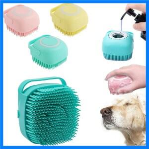 실리콘 강아지 목욕 마사지 장갑 브러쉬 애완 고양이 욕실 청소 도구 빗 강아지 샴푸 주입 가능 애견 미용