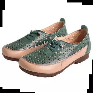 편한신발 펀칭 여름 효도화 로퍼 슬립온 할머니 엄마 컴포트화