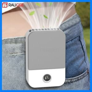 휴대용 허리 선풍기 야외 미니 행잉 넥 선풍기 3 기어 강풍 블레이드리스 허리 넥 선풍기 에어 쿨러 USB 선