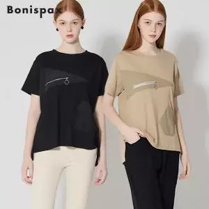 보니스팍스 라운드 지퍼포인트 반팔 티셔츠 996602