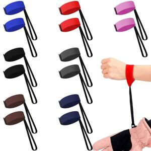 우배시 14개 스포츠 글러브 안전 스트랩 탄력 스키 목줄 홀더 스노보드용 수갑 손목