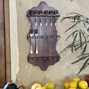 티스푼 장식장 옛날 소품샵 스푼 스품렉 홀더 스푼홀더 우드