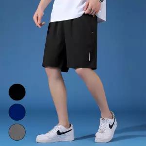 남성 -5도 아이스 헬스 트레이닝 쿨링 남자 반바지 복 시원한 바지 메쉬 여름