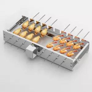 꼬치구이기계 자동 양꼬치 무선 구이기 바베큐 그릴 꼬치구이