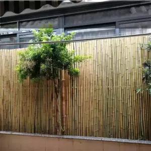 대나무 담장 통 가림막 화단 크로스바 사생활보호 벽 대발 전원주택 대나무울타리