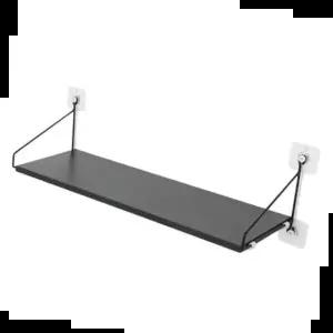 셋탑선반 셋탑박스 거치대 공유기 와이파이 벽 선반 블랙 60cm