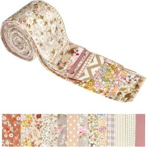 젤리 롤 원단 42개 2.5 x 20인치 프리컷 면 스트립 번들 퀼팅 구색 원단용 손바느질 DIY용 부드러운