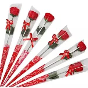 한송이 리본 카네이션 비누꽃 1P 스승의날 어버이날