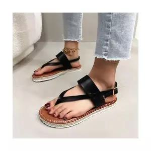 스파이더맨 여성 통굽 샌들 여름 빅사이즈 조리 플랫 비치 OPH5