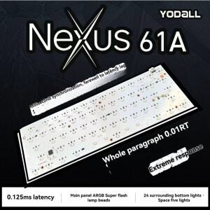 Nexus61A 키보드 PCB 맞춤형 포지셔닝 플레이트 사운드 패키지 ARGB 0.01 RT 마그네틱 스위치 액세서리