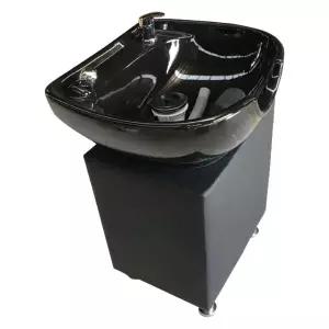 미용실샴푸대 이발소 세면대 셀프 + 헤어샵 의자 블랙 받침대 샴푸대