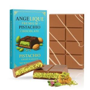 바이럴 두바이 초콜릿 바 - 6.70온스 피스타치오 & 크리스피 카다이프 바와 벨기에 밀크 u2013 고메 선물