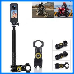 오토바이 자전거 셀카 스틱 모노 포드 마운트 핸들 바 브래킷 Insta360 X5 X3 X4 GoPro Hero 13 12 11 10 9