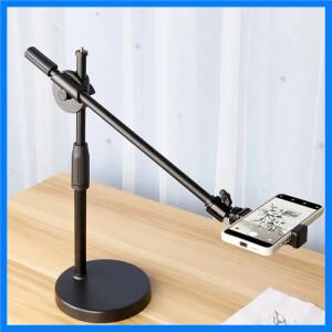 오버헤드 삼각대 테이블 탁상 촬영 스탠드 삼각대 네일 아트 사진 촬영용 휴대폰 홀더 붐 암 포함