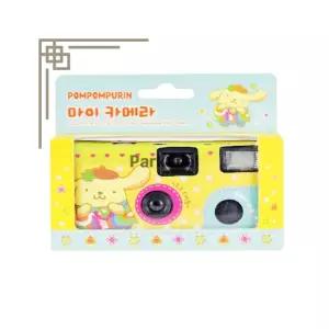 산리오 폼폼푸린캐릭터 일회용 필름카메라 코닥 컬러필름 17장 플래쉬 박딜