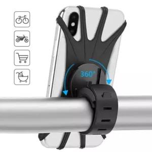 유모차 실리콘 자유회전 휴대폰 거치대 스탠드 스마트폰 자전거홀더 오토바이 킥보드