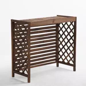 조립식 나무 예쁜 화분다이 에어컨실외기커버 선반형(1)