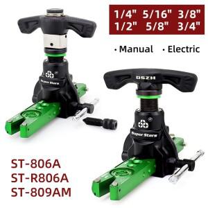 ST-809AM 에어컨 구리 파이프 유지 보수 편심 튜브 도구 래칫 손전등 이중 목적 확장기