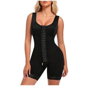 WOAHEE 여성 보정 바디수트, 파하 콜롬비아 복부보정 컴프레션 블랙 쉐이퍼 바디라인