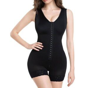 CAINTIMA 여성 바디수트, 파하 콜롬비아 복부보정 산후 힙업 지퍼 크로치 심리스 컴프레션 풀바디 쉐이퍼