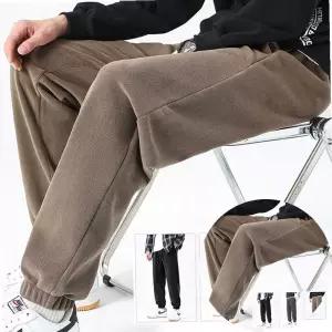 ELC 남성 폴라폴리스 조거팬츠 보온 겨울바지