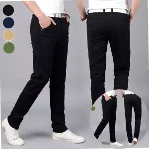 남성 면바지 슬림핏 스트레이트 치노 워크팬츠
