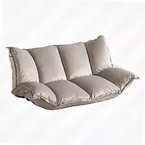 원룸 작은거실 접이식 쇼파 거실 좁은 소파 매트리스 가죽 쿠션 베드 2인용 좌식 1인