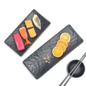 DS-2093 식기 엠보직사각 초밥 긴접시 돌산 일식 NWFK9TRO