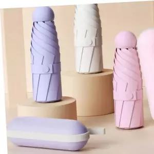 휴대용 미니우산 3단 수동 접이식 UV차단 암막 양우산