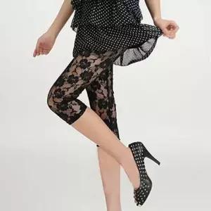 나미나라 패턴 7부 망사 코디 레이스 여름 레깅스 29WFFNZVCO