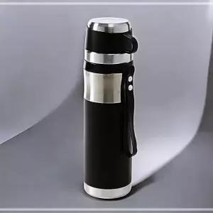 따뜻한 1L 보온병 물병 검정 티보틀 게더릭 IWFG2XB9 사무실