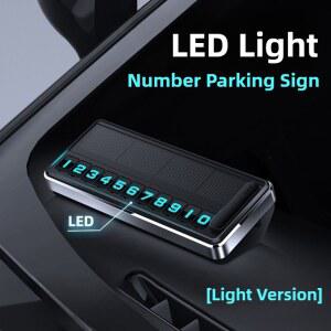 태양열 자동차 전화 번호판 주차장 조명 가제트 플레이트 번호 여러 카드 임시 중지 주차 LED