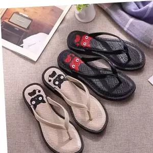 비치 바캉스 여자조리 여성 휴양지 패션 캐릭터 여자여름샌들 쪼리 여신휴가룩