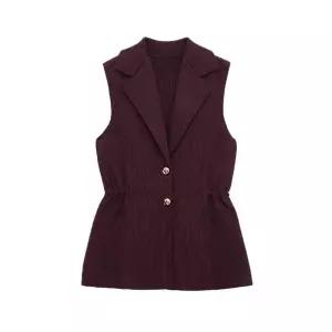 밴널스샵 여성 브이넥티 브이넥 반팔 쿨링 니트 티셔츠 봄가을 7부 소매 상의 HO1