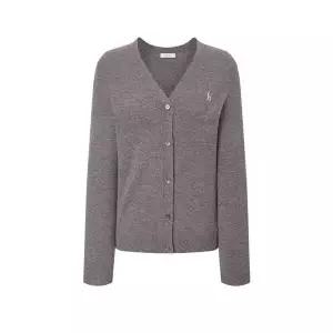 헤지스레이디스 [25FW][HSSW-5D901] 캐시미어 블렌디드 V넥 가디건 세피아