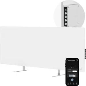 AENO 적외선 히터 - 온도 조절기 포함 700와트 에너지 절약 패널 전기 실내용 스마트 월 마운트 또는