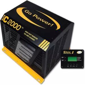 Go Power GP-IC2000-12-PKG 3-in-1 인버터 충전기 2000W 순수 사인파 출력 12V ~ 120V AC 3400W 서지 용량