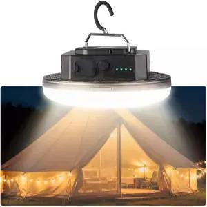 LED 캠핑 랜턴 USB-C 충전식 5000LM 20H 런타임 SOS IPX5 방수 마그네틱 베이스 및 야외 텐트 비상