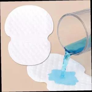 일회용 겨드랑이 땀흡수 패드 접착식 언더암 패치 여름 드레스 셔츠 의류보호 흰색 부직포